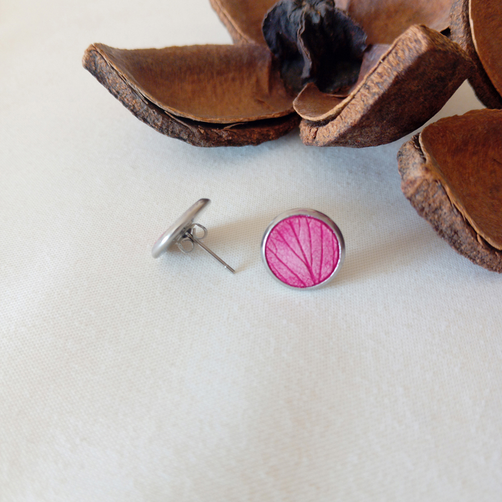 Clous d'oreilles à planter - Ancolie des Jardins - Rose fuchsia – Image 2