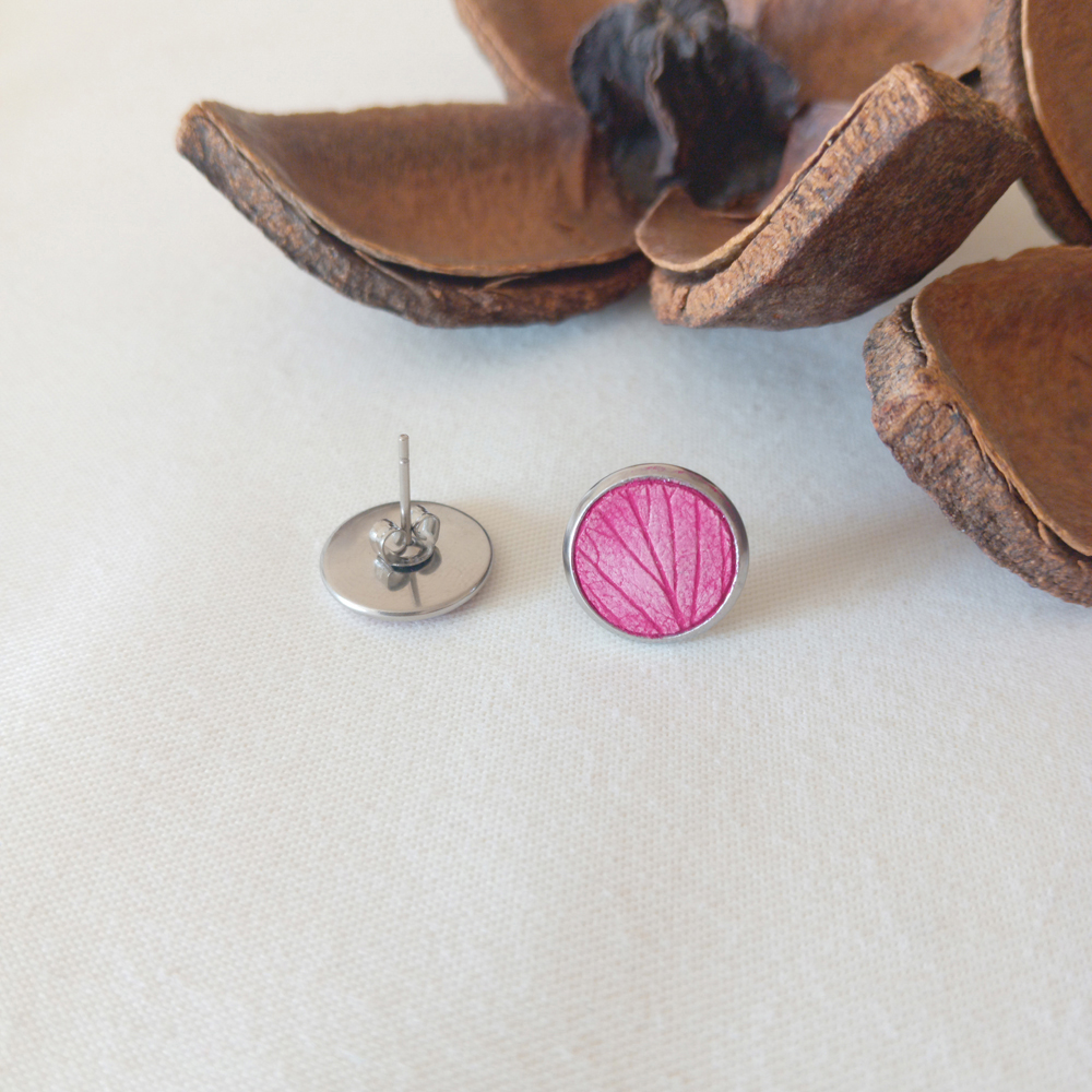 Clous d'oreilles à planter - Ancolie des Jardins - Rose fuchsia – Image 3