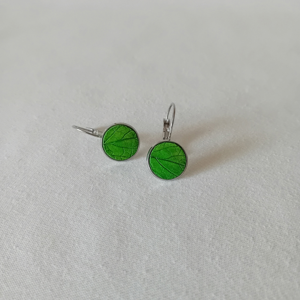boucles d'oreille dormeuses à planter modibulle vert anglais graines de tomates cerise