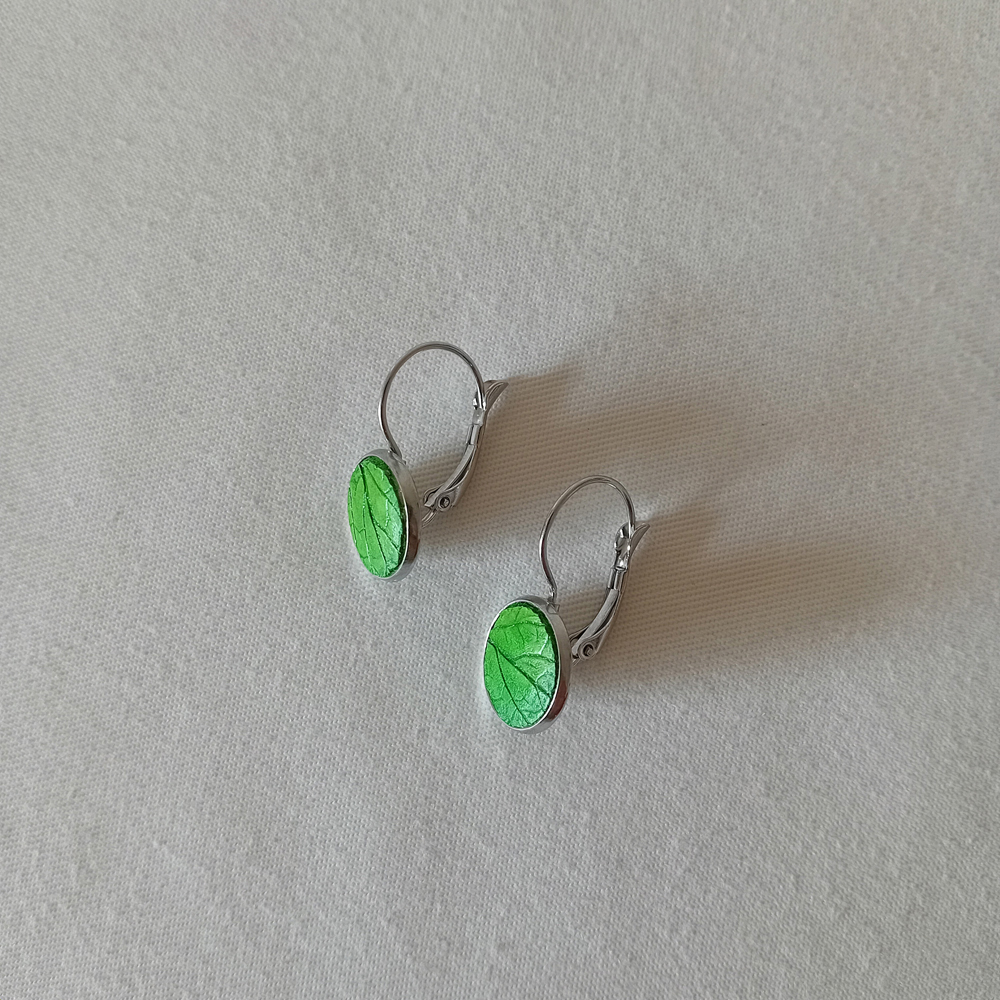 boucles d'oreille dormeuses à planter modibulle vert anglais graines de tomates cerise