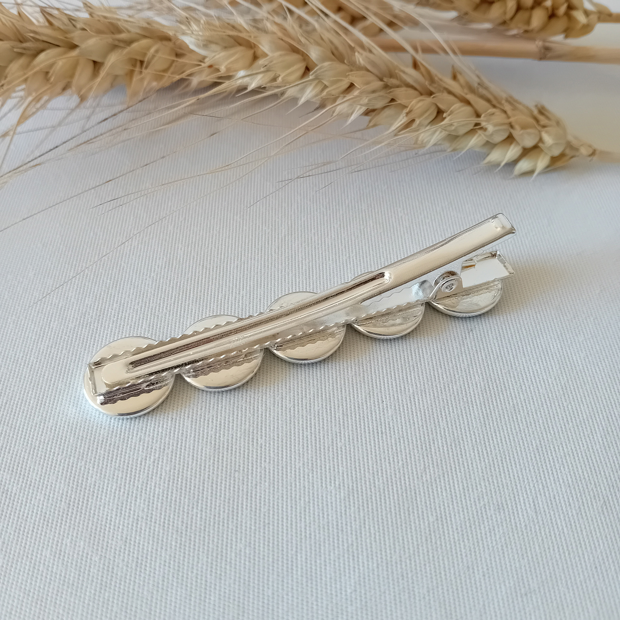 Barrette à planter - pince crocodile - Basilic cannelle - Vert canard – Image 4